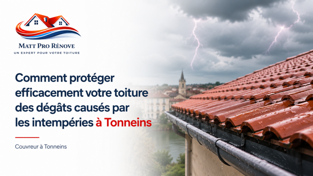 Illustration de l’article : Comment protéger efficacement votre toiture des dégâts causés par les intempéries à Tonneins